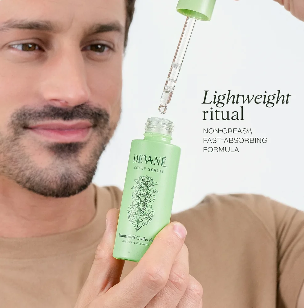 Devane Scalp Serum bottle.