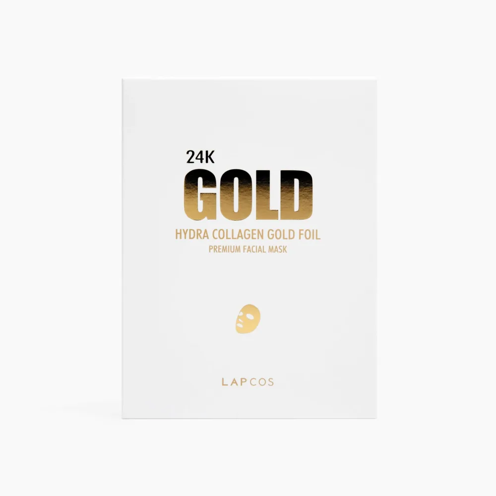 24K Gold Hydra Collagen face mask.