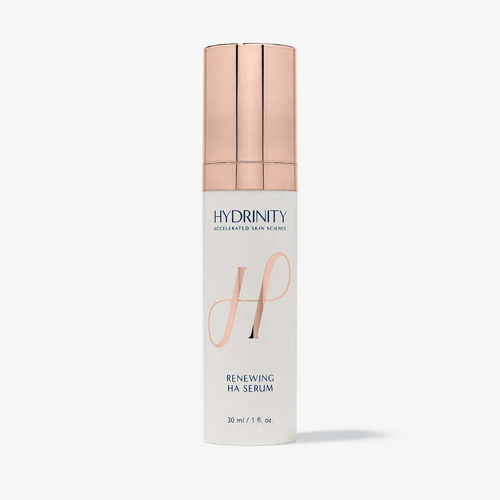 Hydrinity Renewing HA Serum bottle.