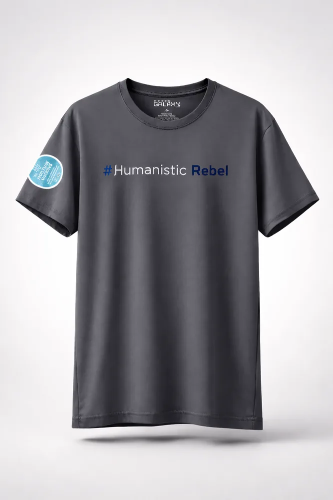 #HumanisticRebel performance tee.
